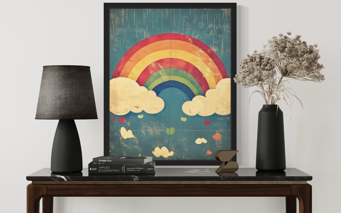 Rainbow Topaz Pop Art Poster, Original Paint Artwork - Image 3