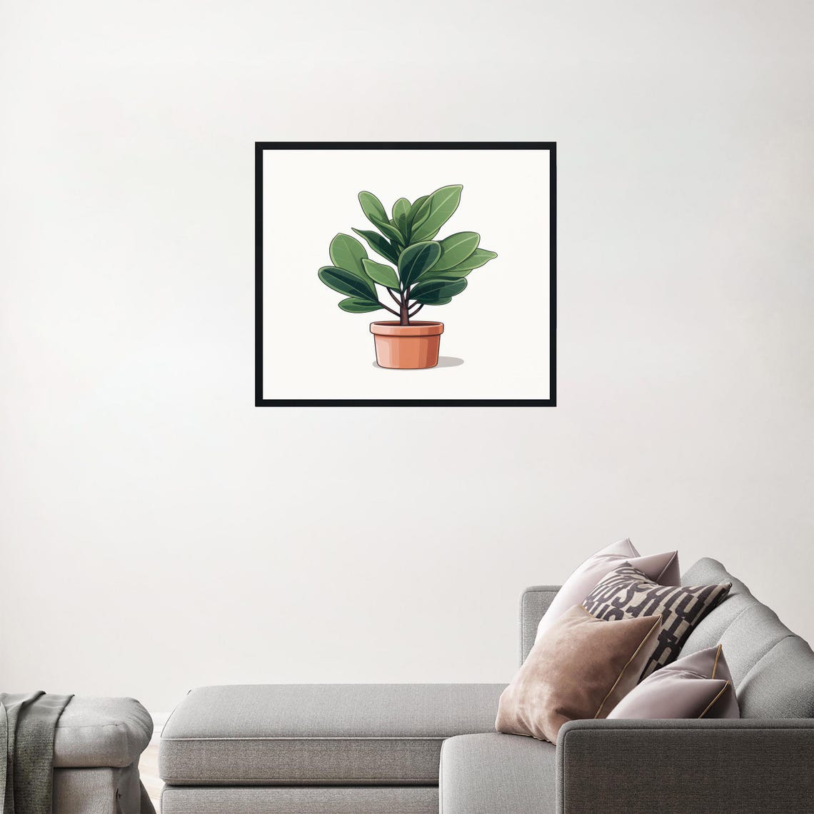 Rubber Plants Botanical Art Print - Image 3