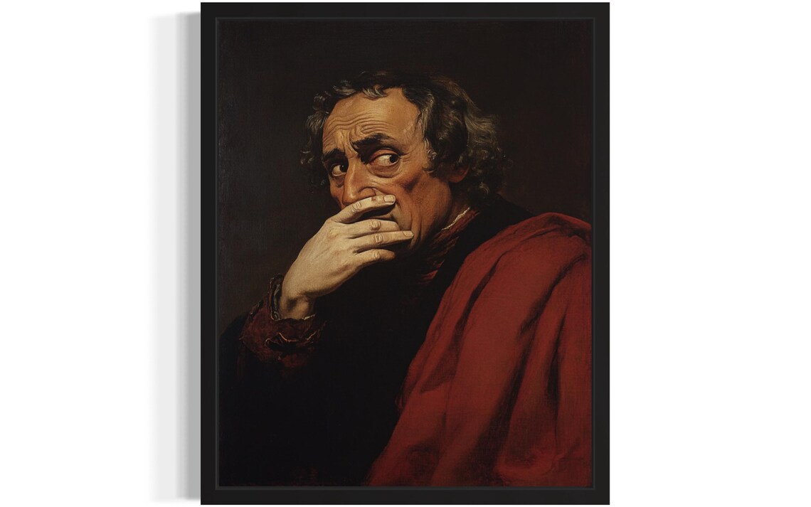 Christopher Columbus Hold Nose Bathroom Wall Art
