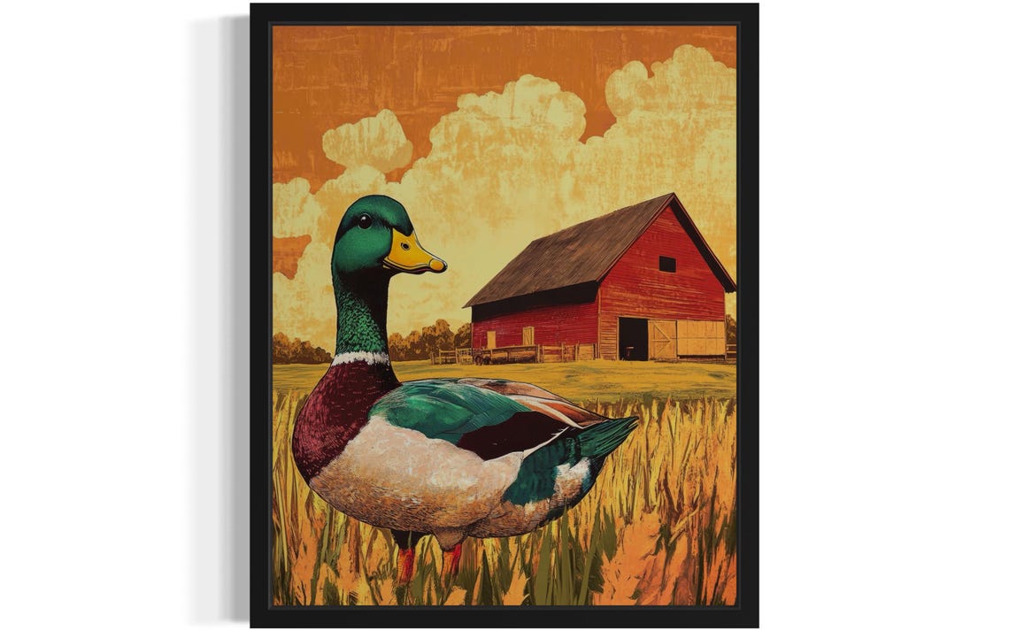 Duck Farm Pop Art Poster