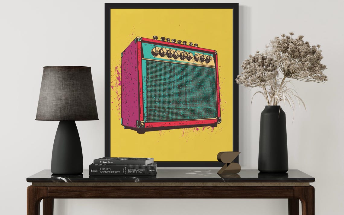 Guitar Amplifier Pop Art Poster - Image 3