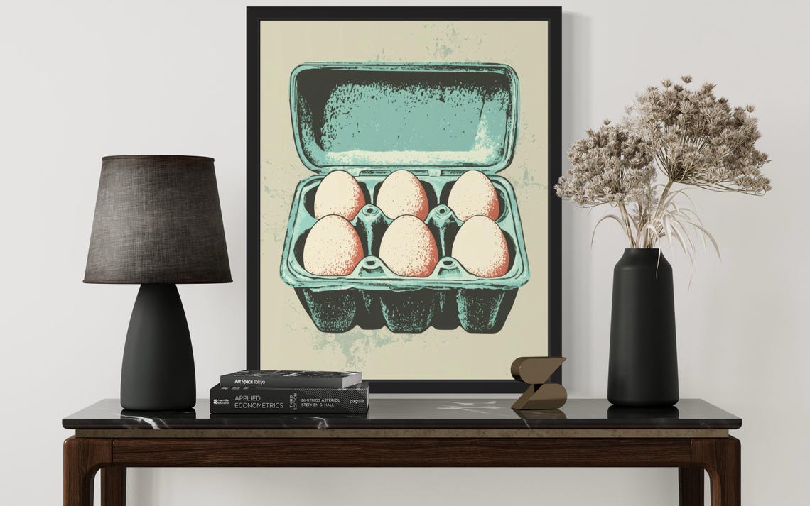 Egg Carton Pop Art Poster - Image 4