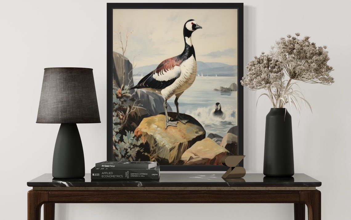 Barnacle Goose, Waterfowl Art Print - Image 2