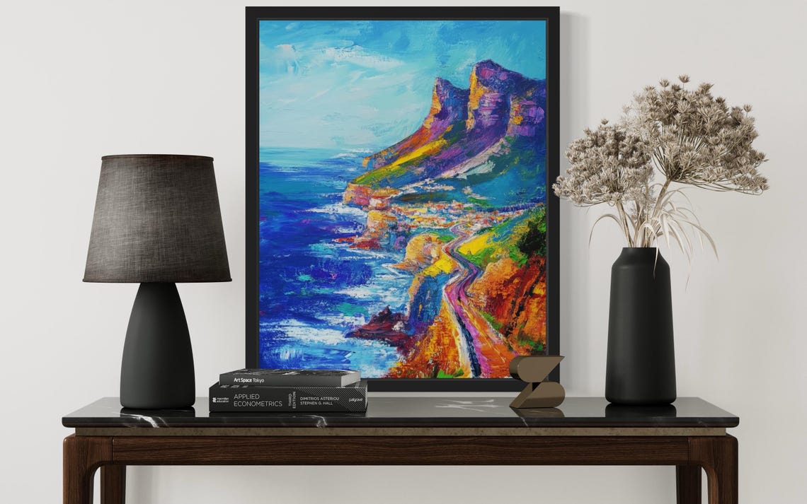 South Africa Countries Monet Art Print Wall Art Poster Original Paint Artwork Artwork Decor - Image 3