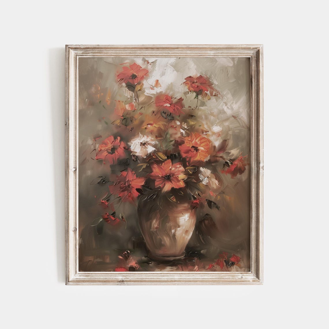 Antique Still Life Flower Flowers Wall Art Botanical Print Floral Still Life Oil Painting Flower Bouquet Antique Bouquet - Image 4
