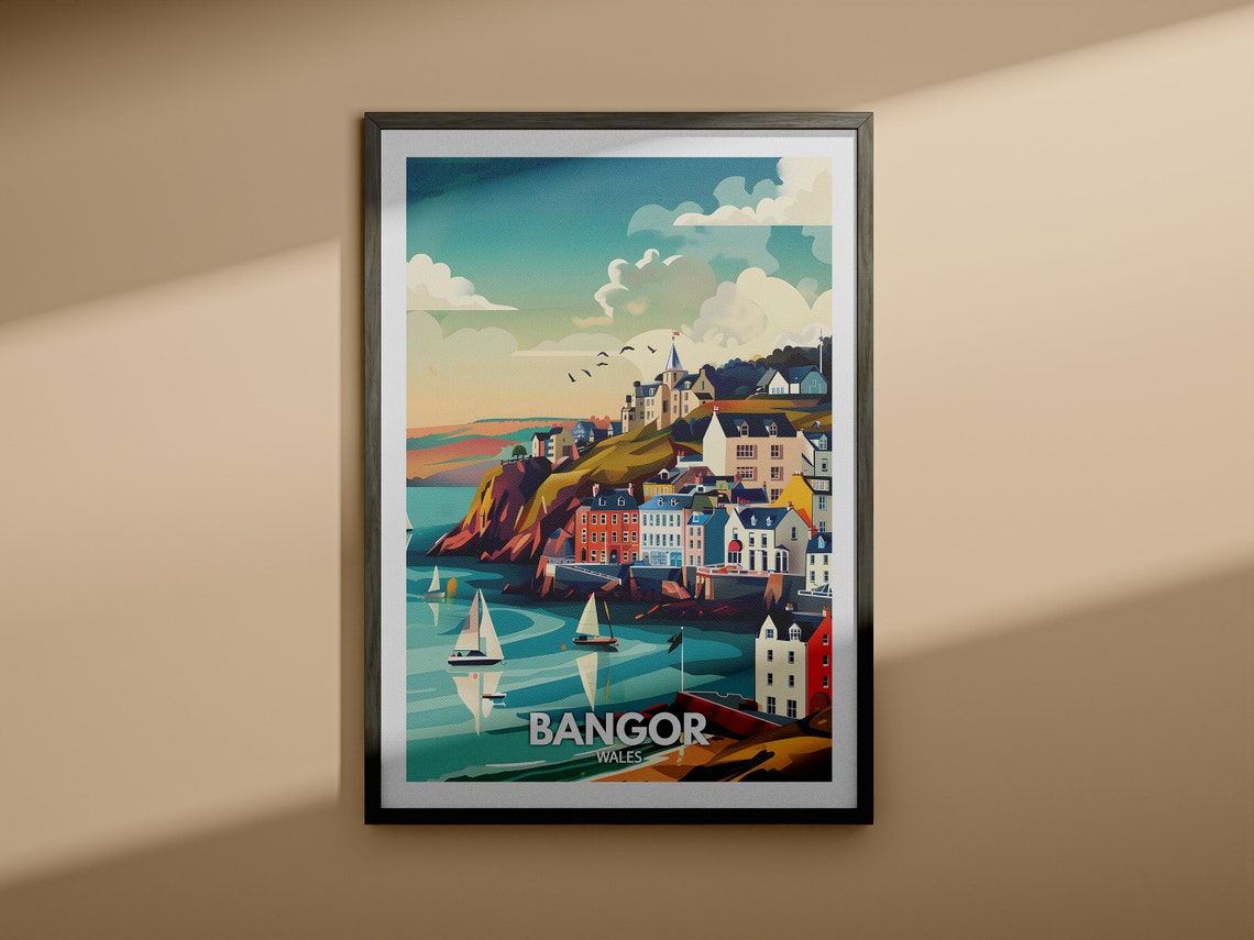 Bognor Regis England Seaside Promenade Lampposts Coastal Poster - Image 4
