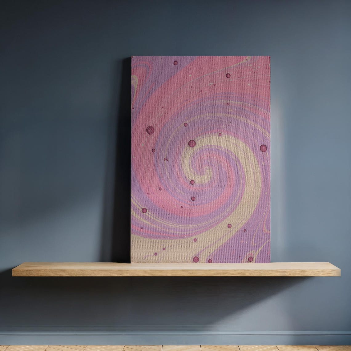Pastel Pink Lavender Swirl Abstract Dreamy Marble Art Poster
