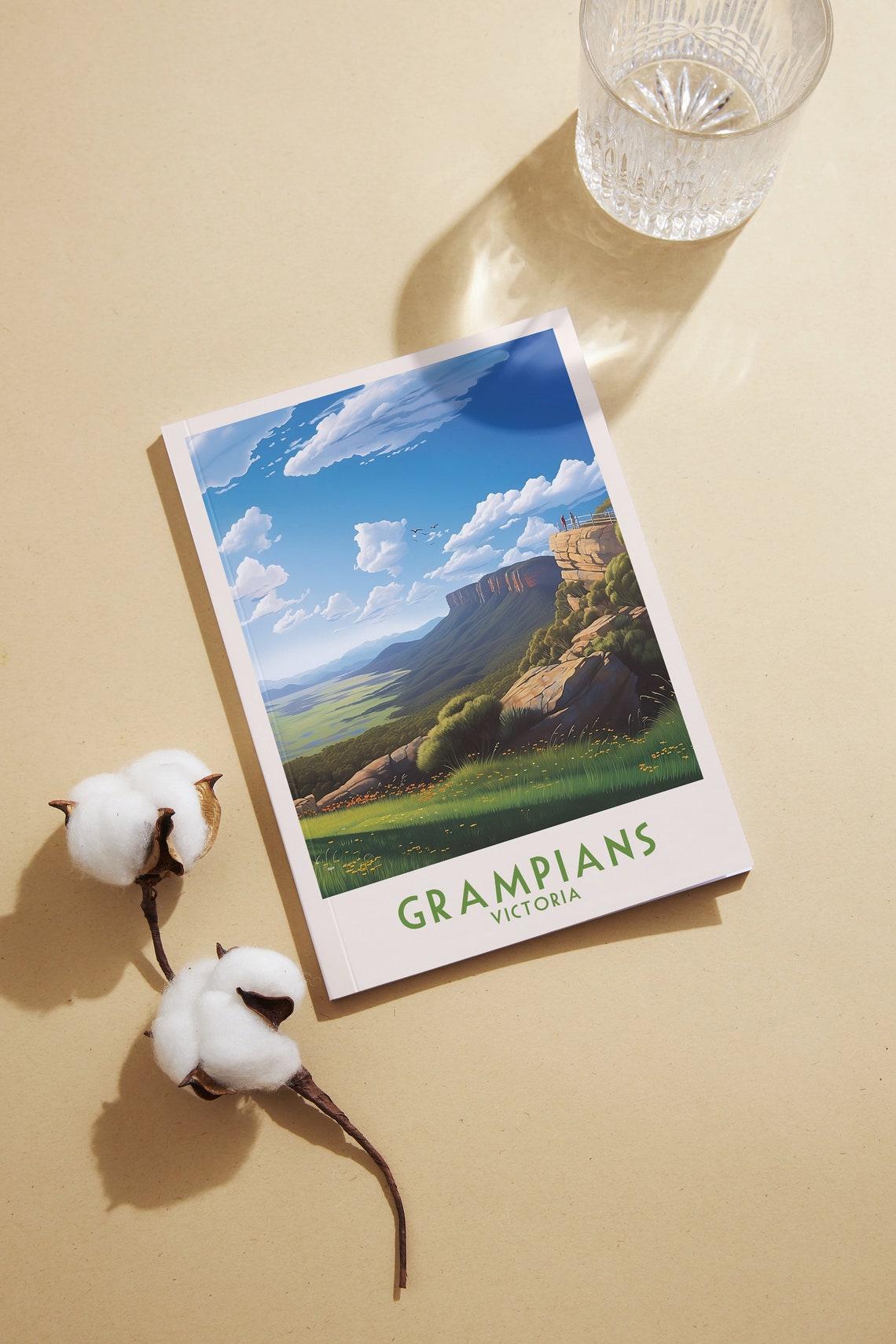 Grampians Victoria Mountain Lookout Green Valley View Poster - Image 2