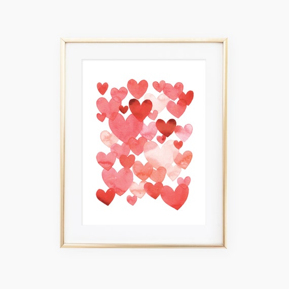 Lots Of Love Hearts Art Print