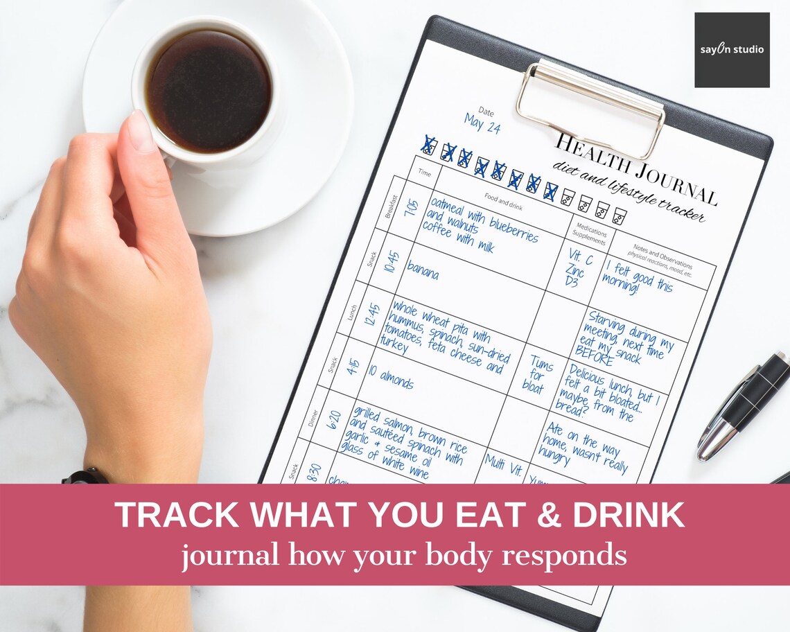 Health And Food Journal, Daily Tracker Art Print - Image 5