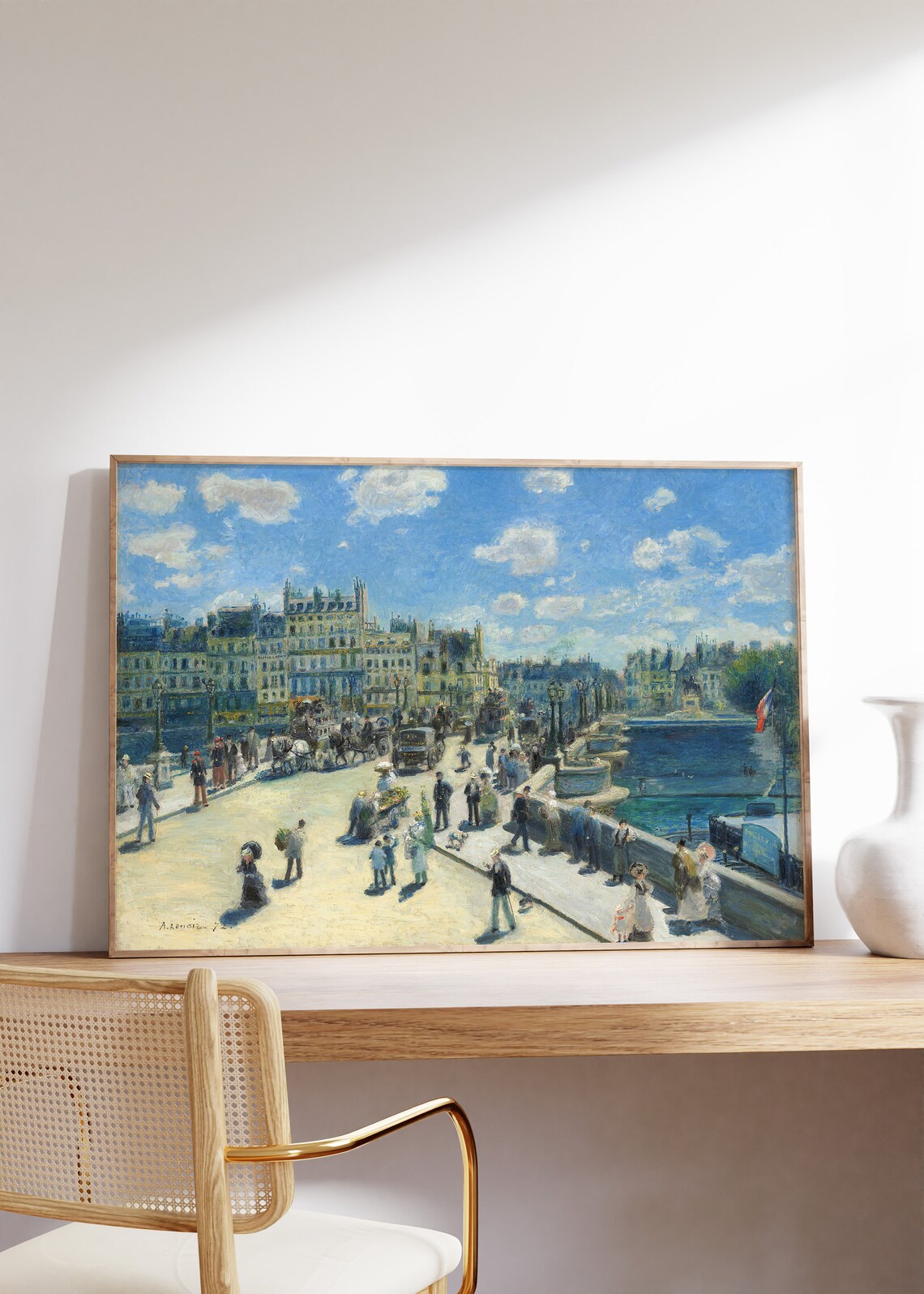 Auguste Renoir Pont Neuf Paris 1872 Vintage Poster