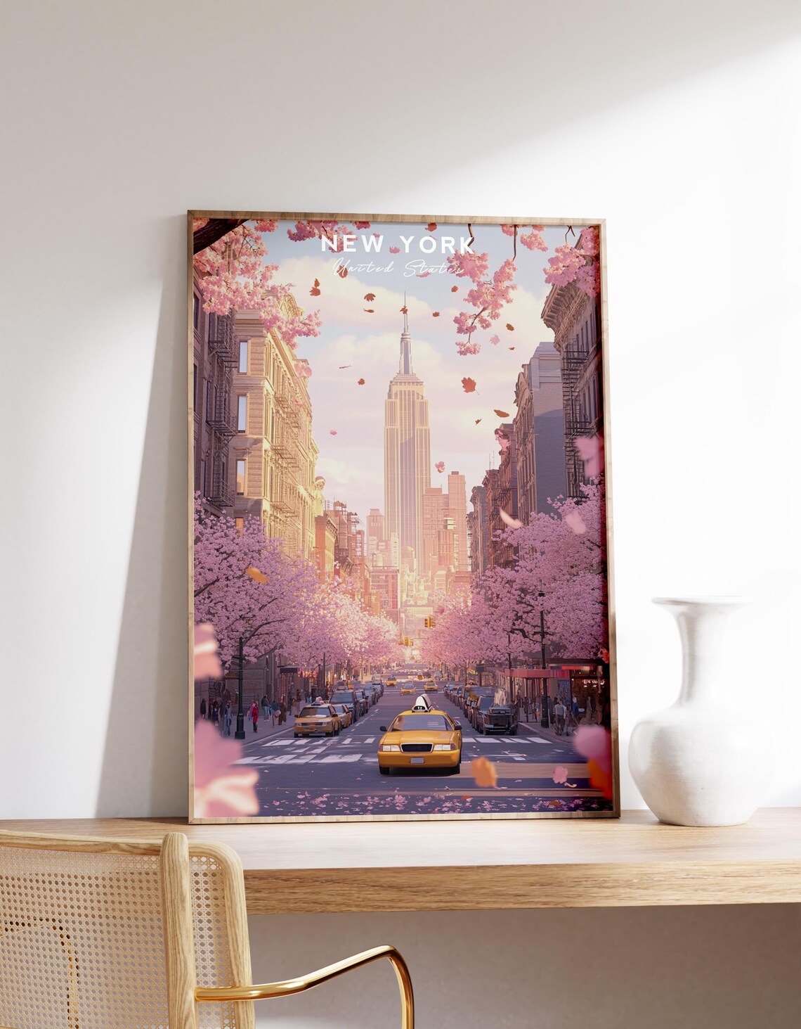New York NYC Poster Print, Manhattan Cityscape
