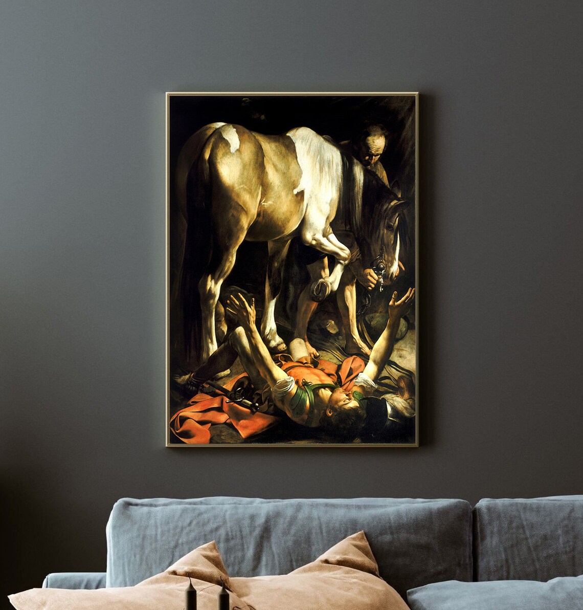 Caravaggio Conversion on the Way to Damascus Art Print