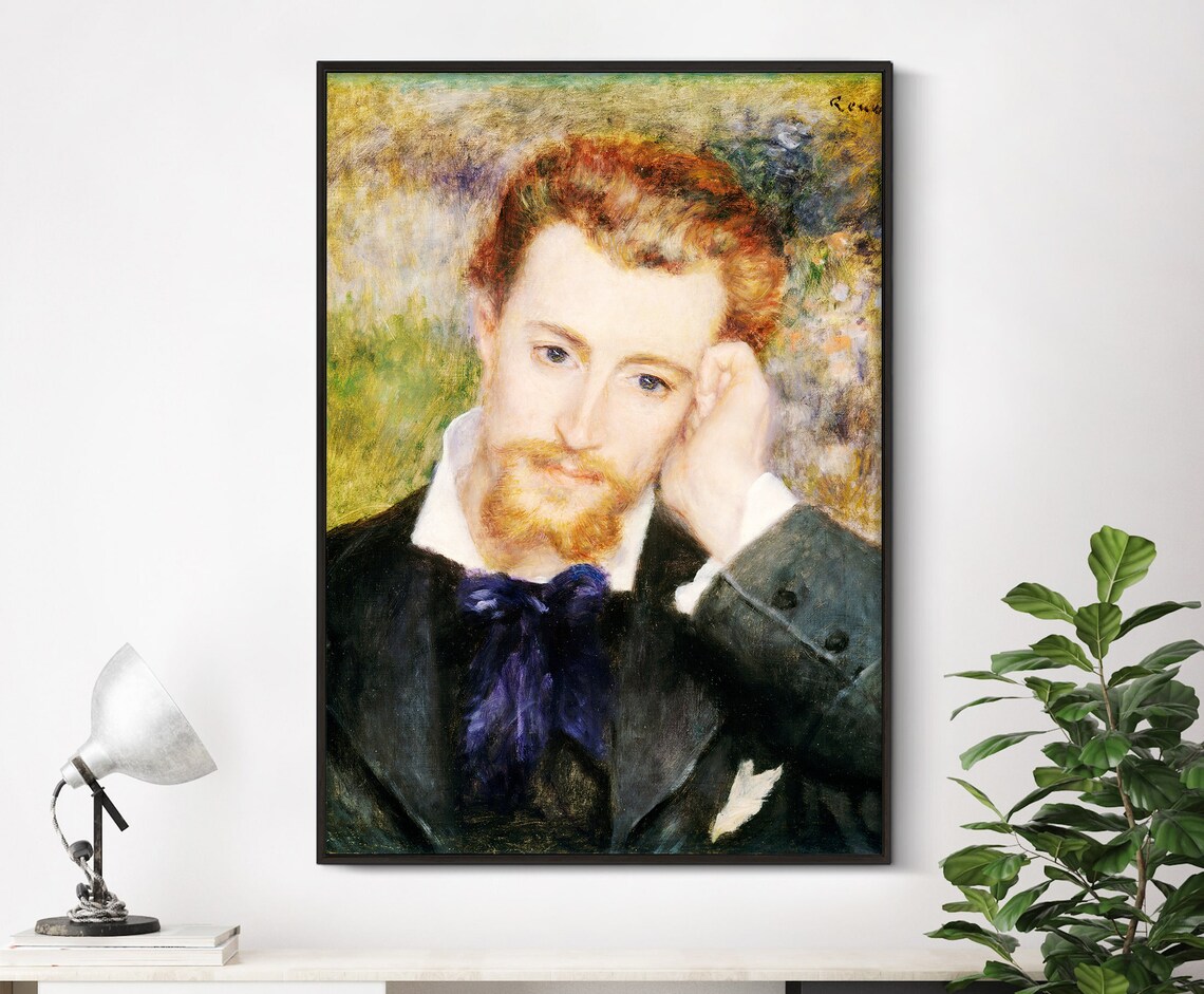 Auguste Renoir Eugne Murer 1877 Vintage Portrait Art Print
