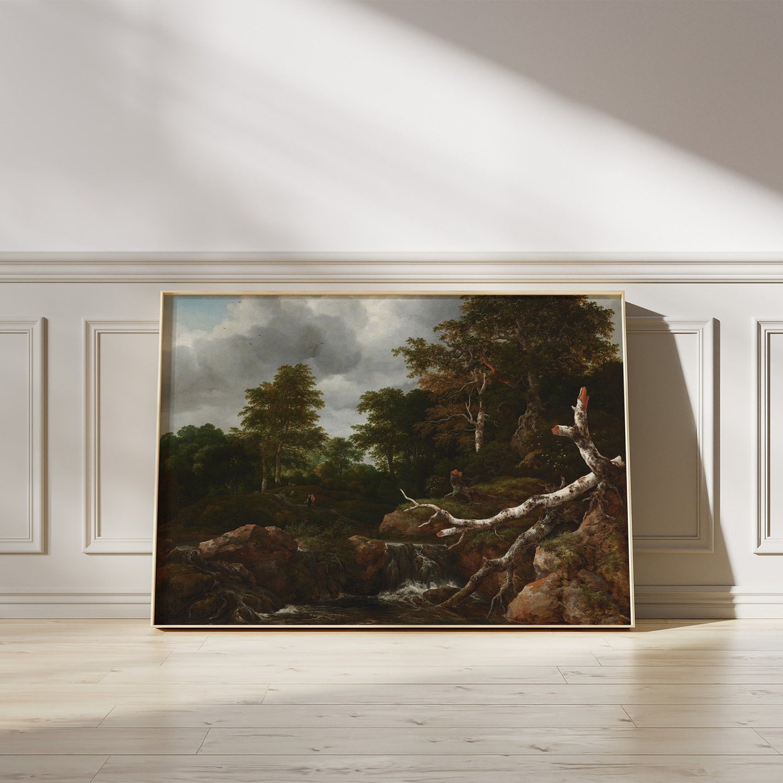 Jacob Van Ruisdael Forest Scene 1655 Waterfall Rocks Classic Poster