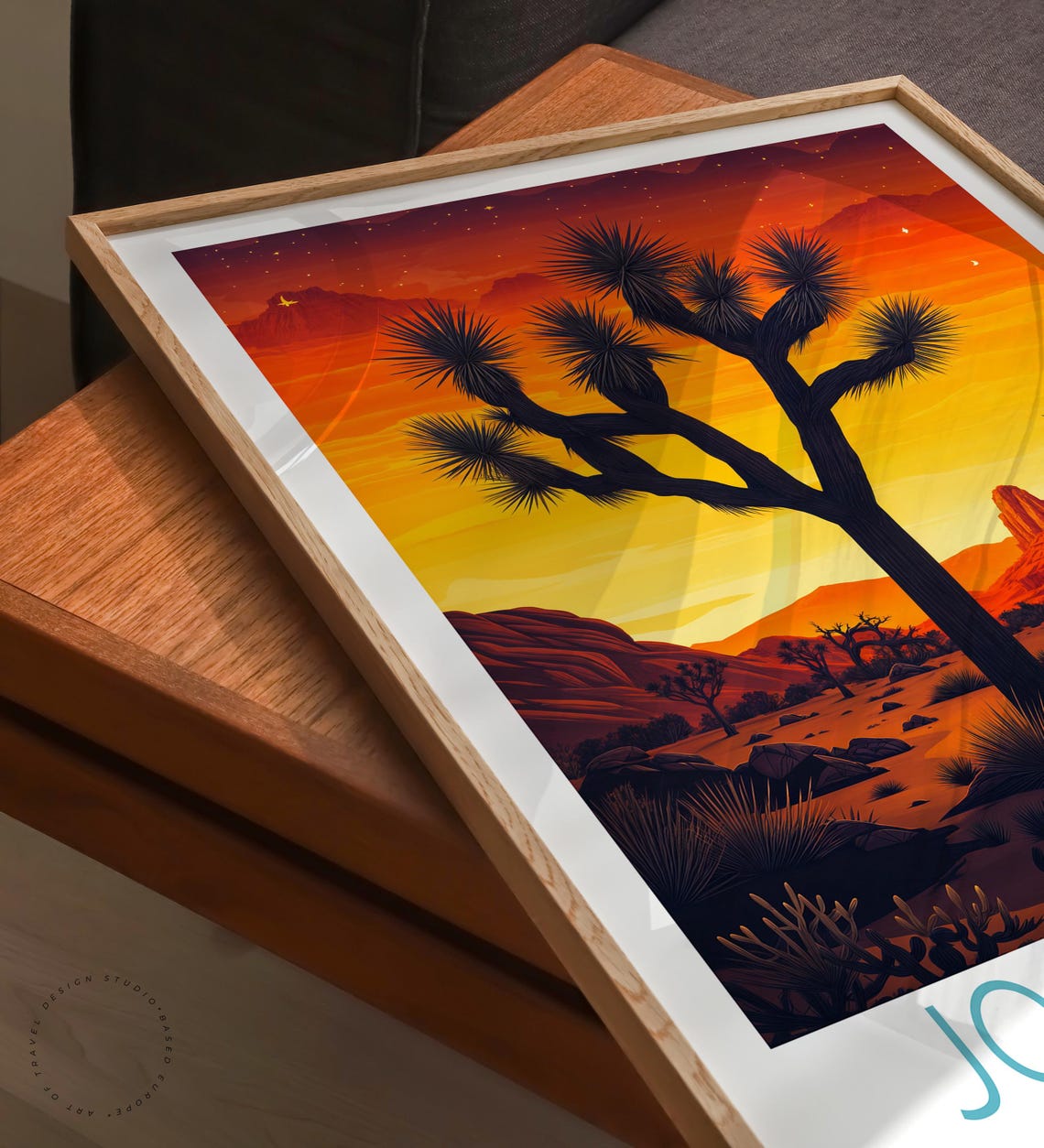 Joshua Tree National Park Twilight Yucca Desert Landscape Poster - Image 3