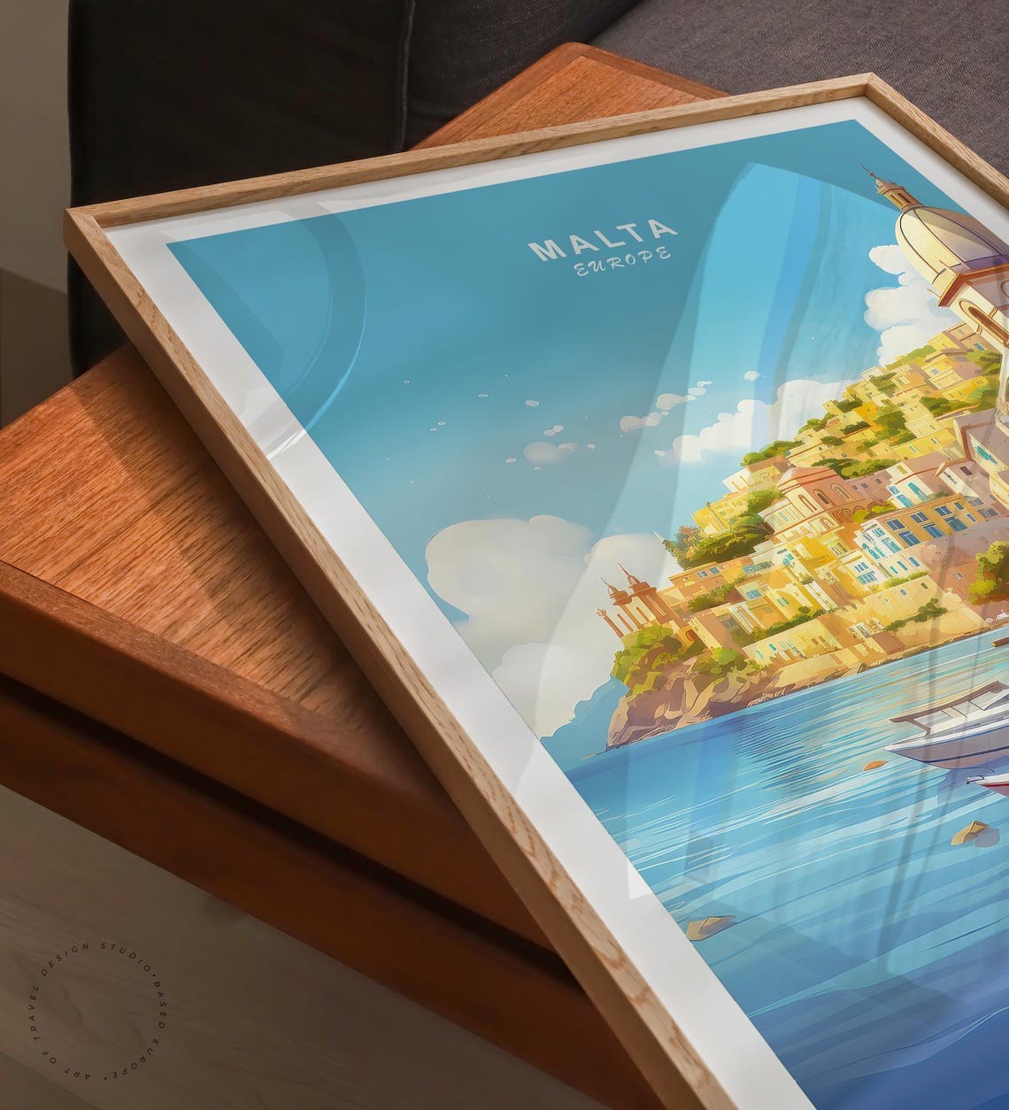 Malta Europe Travel Poster Malta Europe Wall Art Europe City Print Travel Home Decor Birthday Gifts Wedding Present - Image 3