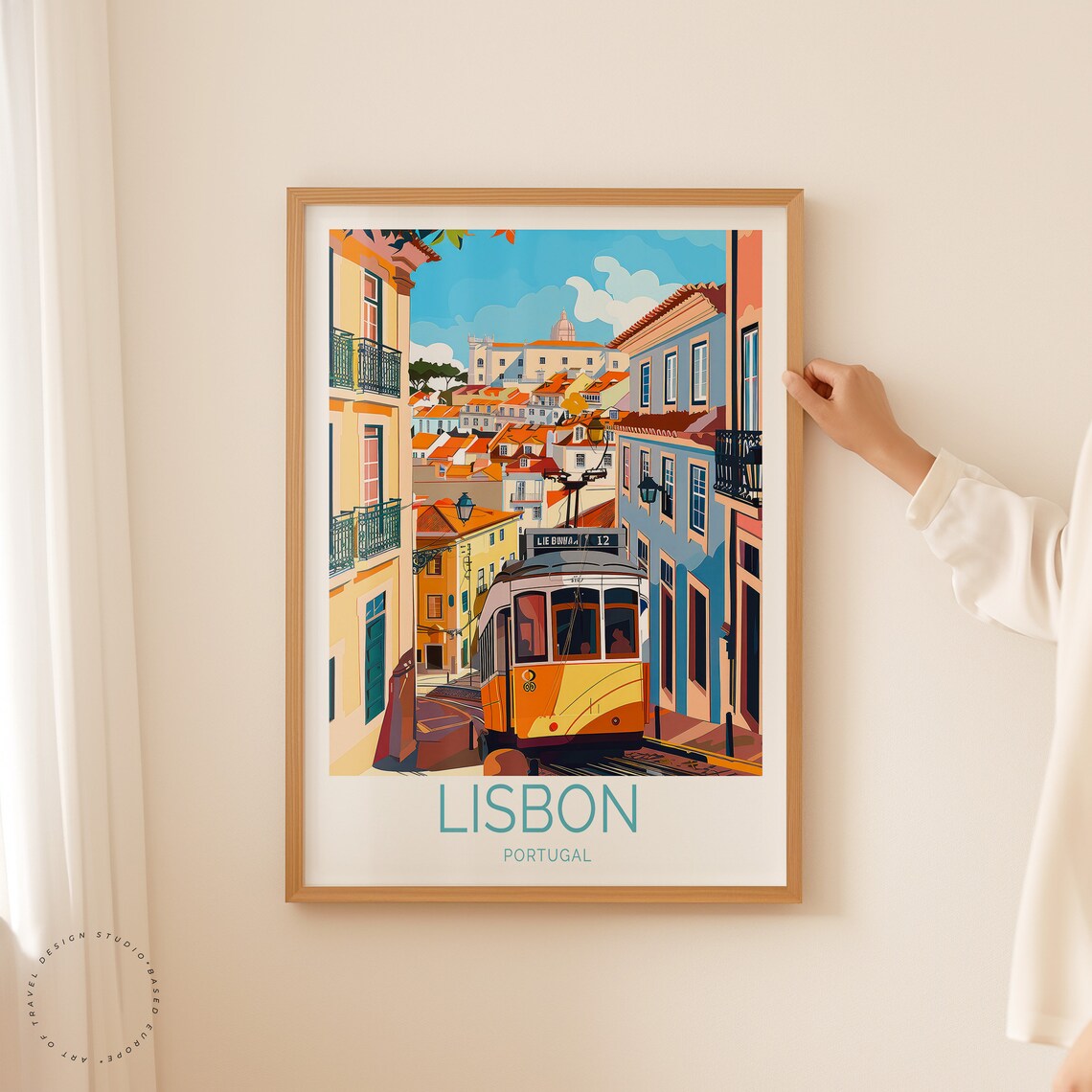 Lisbon Travel Poster Portugal Home Decor Print - Image 2