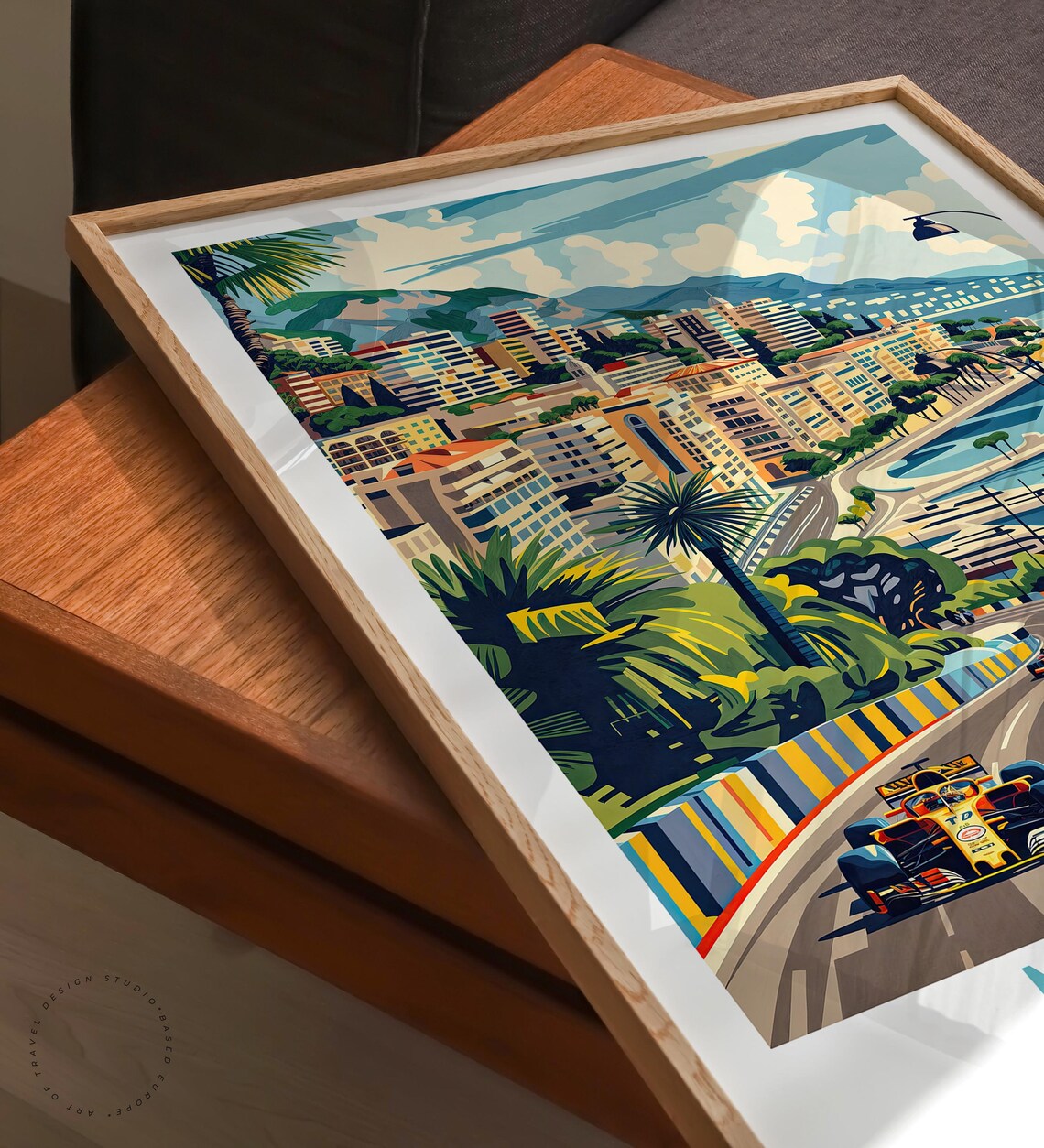 Monaco Europe Travel Poster Monaco Wall Art Monaco Europe Custom Travel Poster Personalised Gifts Birthday Gifts - Image 3