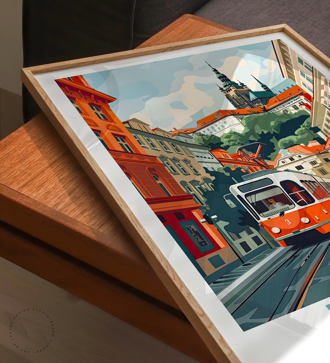 Prague Castle Travel Poster, Czech Republic Wall Art - Image 3