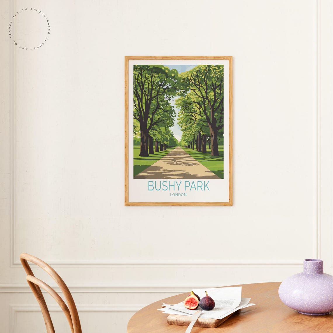 Bushy Park England Travel Poster, Home Decor Print - Image 4