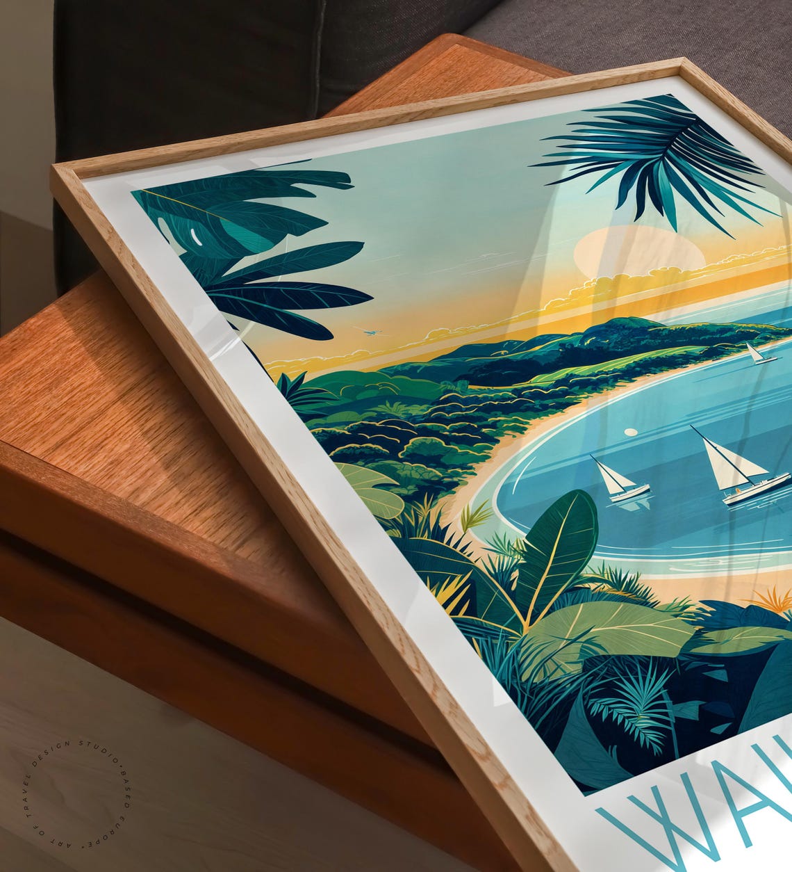 Waiheke Island New Zealand Travel Poster New Zealand Coast Print Waiheke Island Wall Art Home Decor Birthday Gifts - Image 3