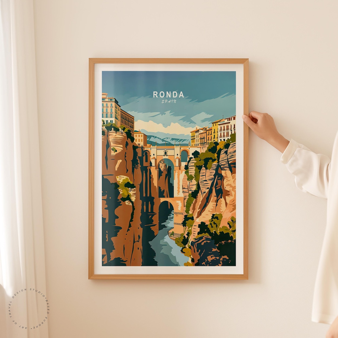 Ronda Spain Travel Poster, European Travel Art Print - Image 2