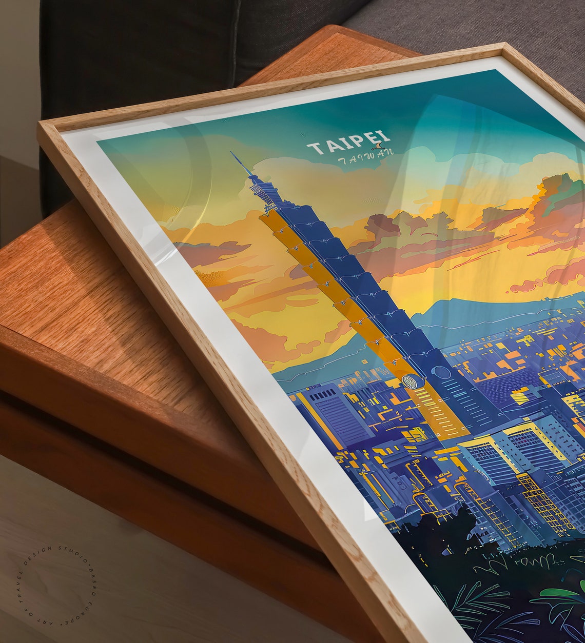 Taipei Taiwan Travel Poster Taipei Wall Art Japan City Poster Custom Travel Poster Birthday Present Personalised Gifts - Image 3