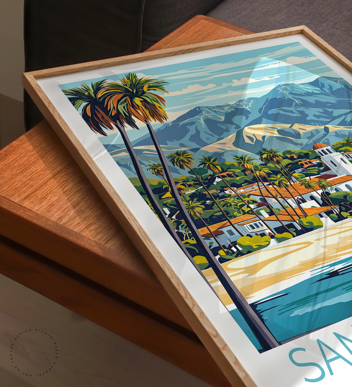 Santa Barbara Travel Poster, Coastal Wall Art Print - Image 6