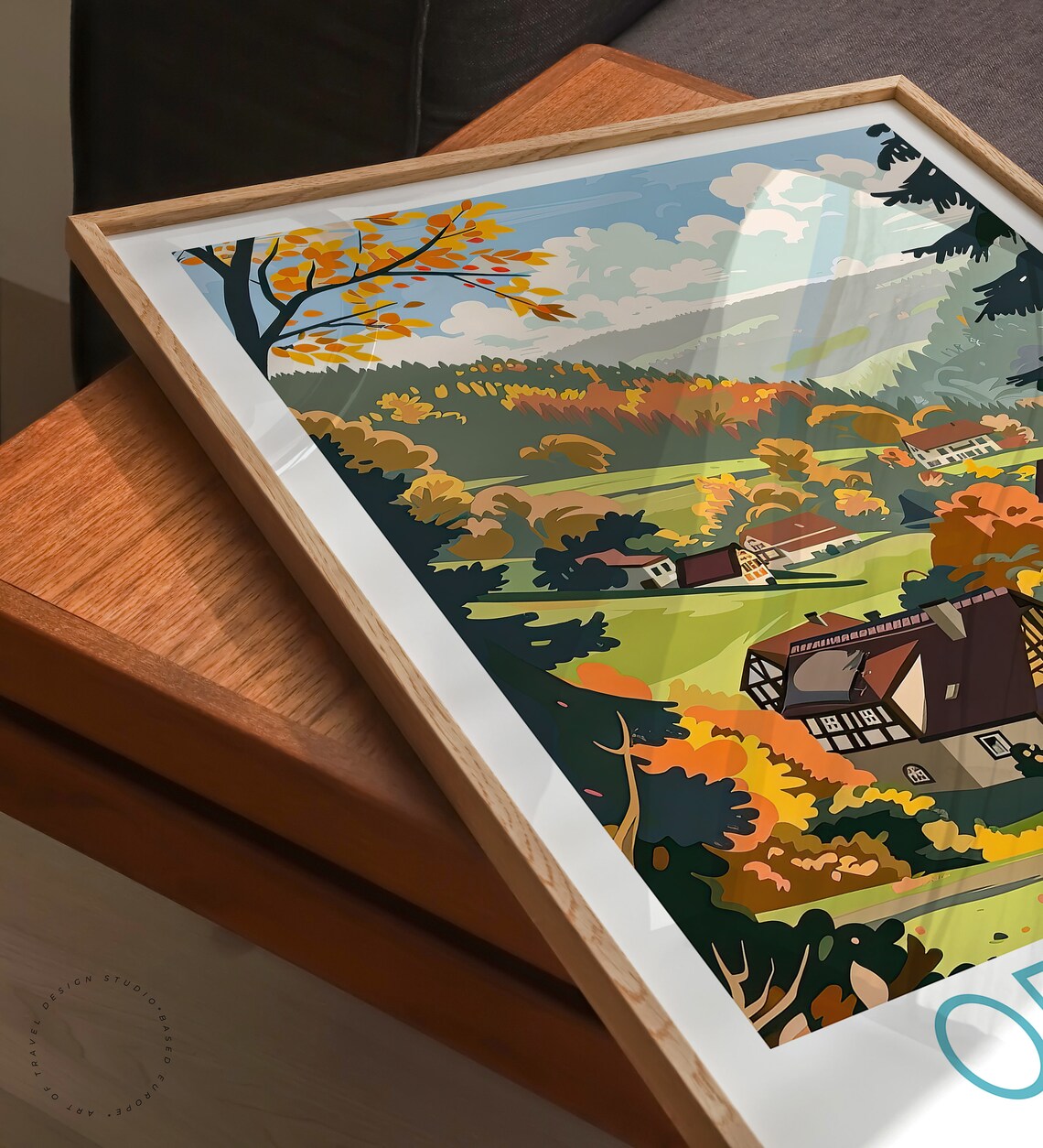Odenwald Travel Poster, Germany Travel Poster