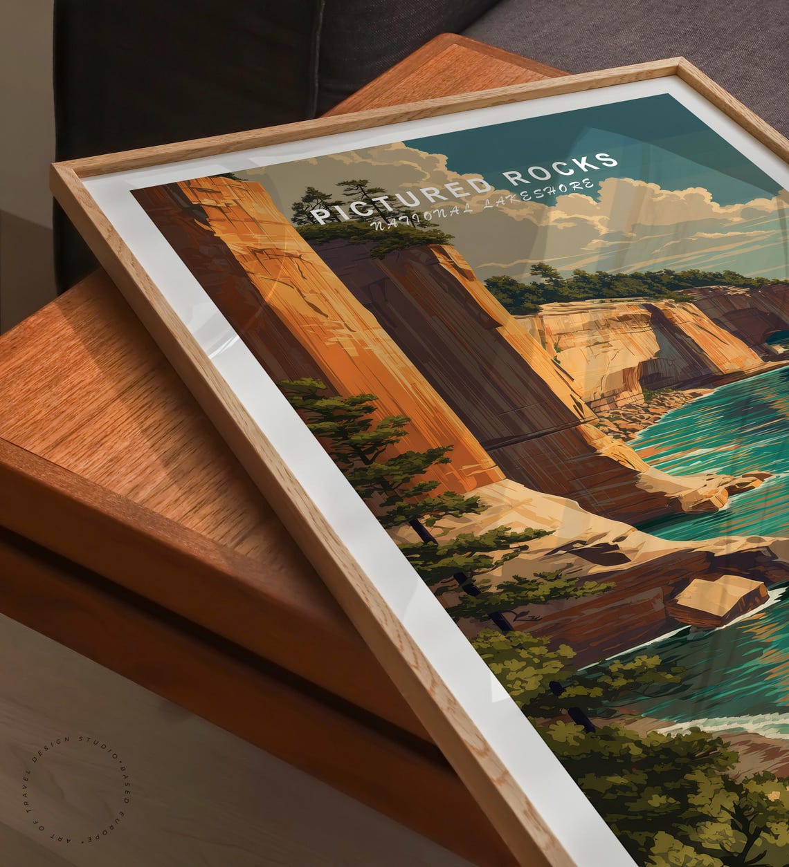 Pictured Rocks National Lakeshore Michigan Cliffs Lake Superior Poster - Image 6