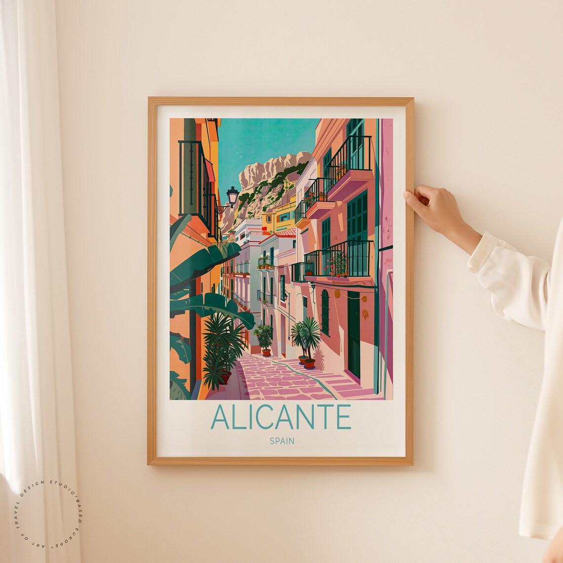 Alicante Spain Travel Poster, Place Wall Art Print - Image 2