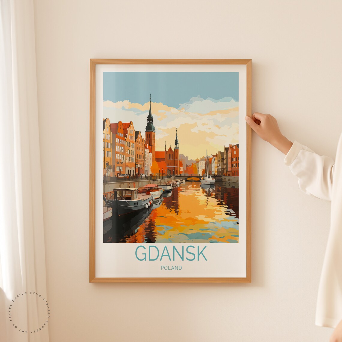 Gdask Travel Poster, Poland Travel Poster Art - Image 2