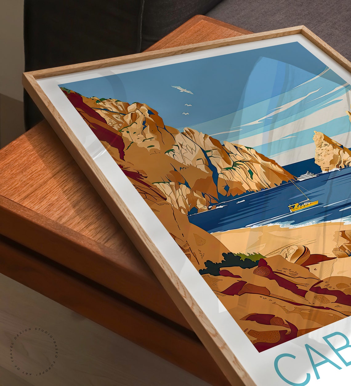 Cabo San Lucas Mexico El Arco Rocky Cove Beach Blue Ocean Poster - Image 3
