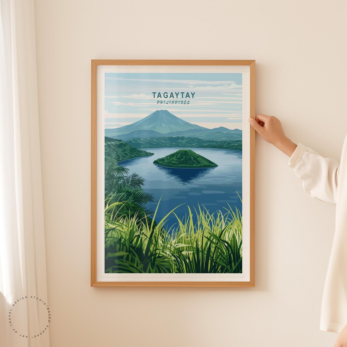 Tagaytay Philippines Taal Volcano Lake Island Overlook Scenic Poster - Image 5