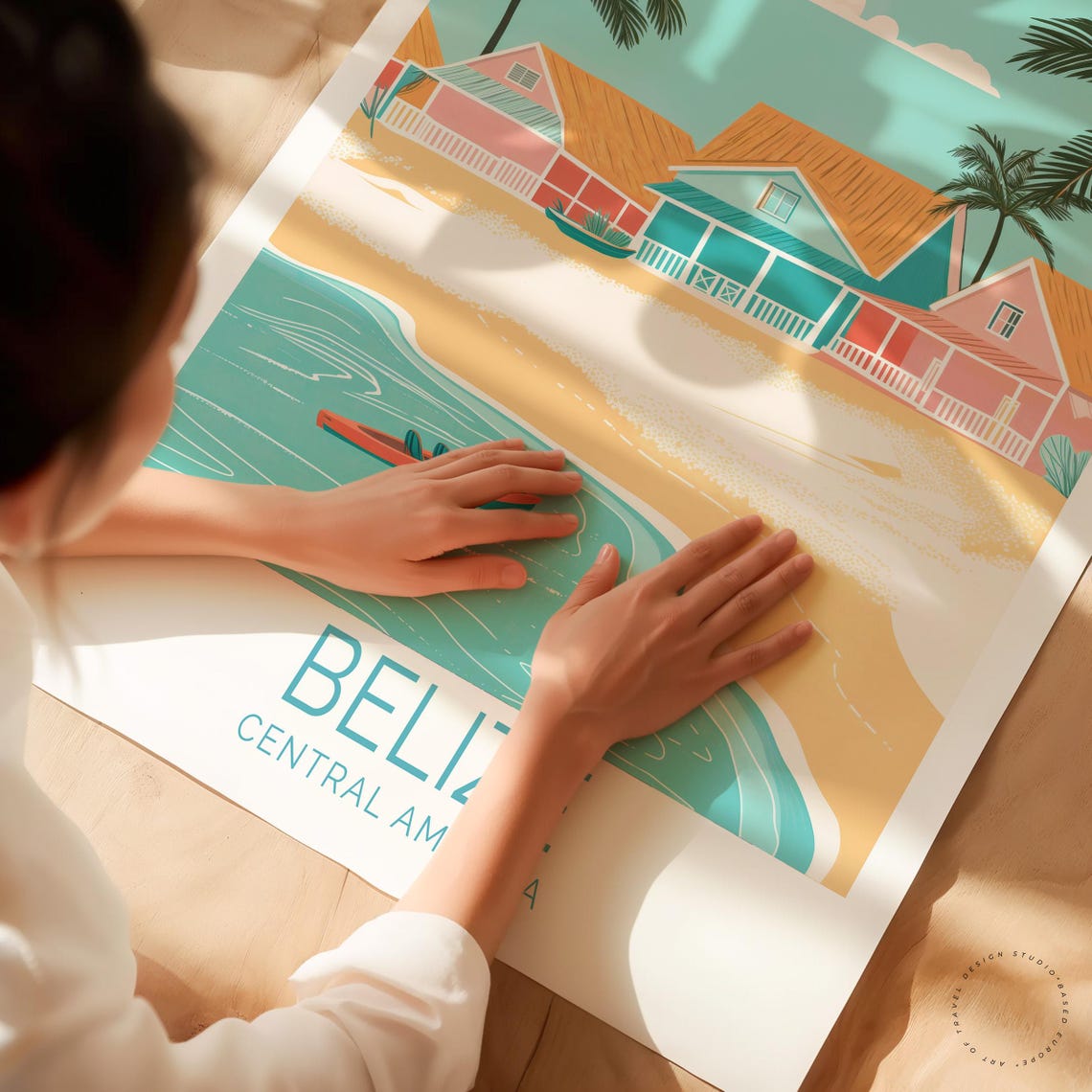 Belize Central America Travel Poster Wall Art Print Home Decor Birthday Gifts Custom - Image 3