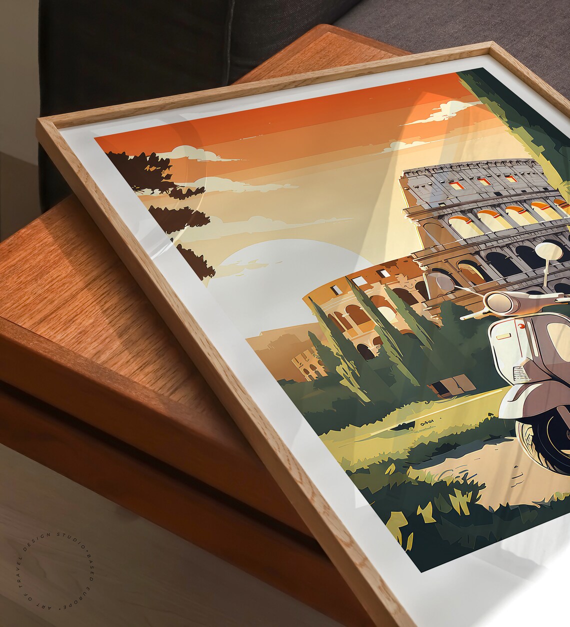 Rome Travel Poster Italy Colosseum Rome Colosseum Wall Art Italy Poster Travel Home Decor Wedding Present Birthday Gifts - Image 3
