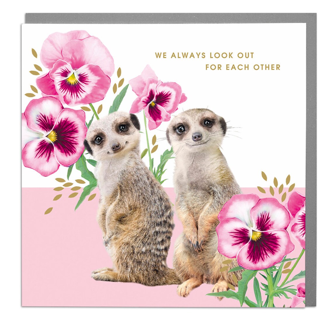 Meercats We Look Out For Each Other, Art Print