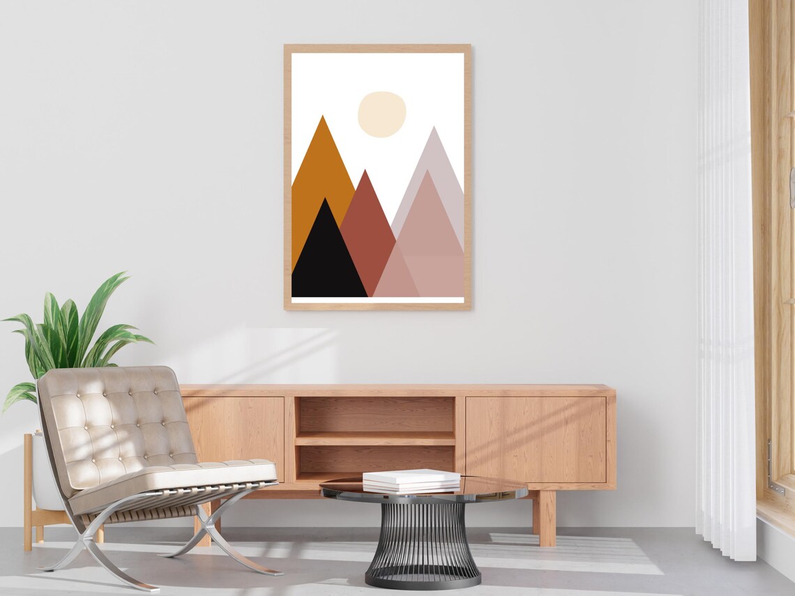 Mountains Abstract Wall Art - Image 4