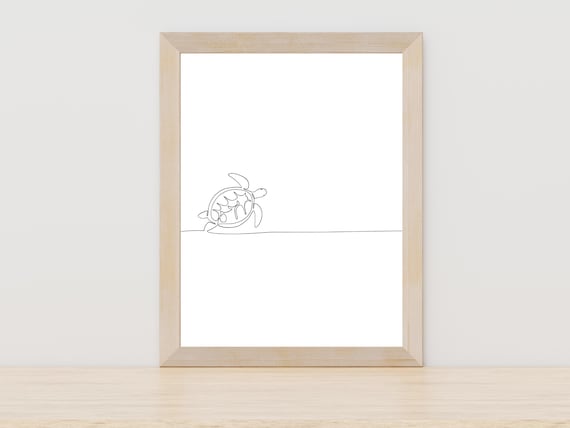Seaturtle Line Art