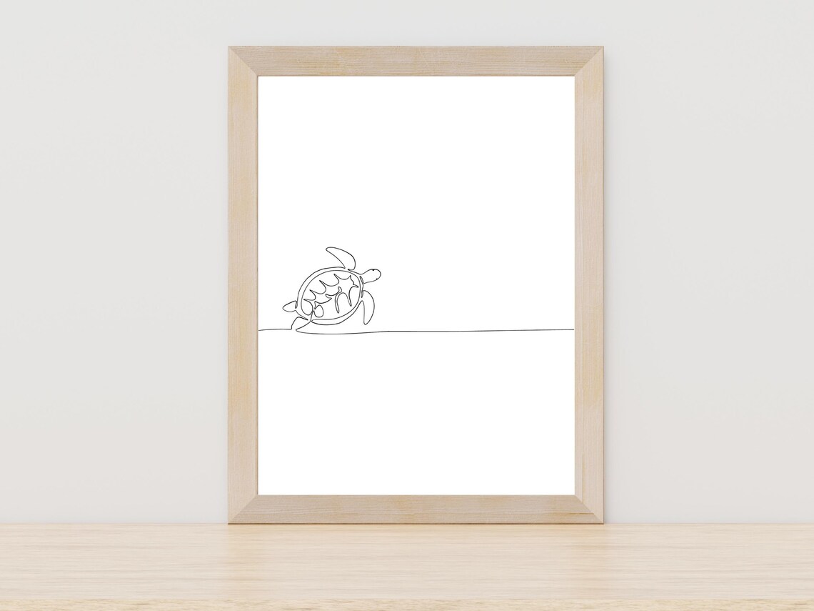 Seaturtle Line Art