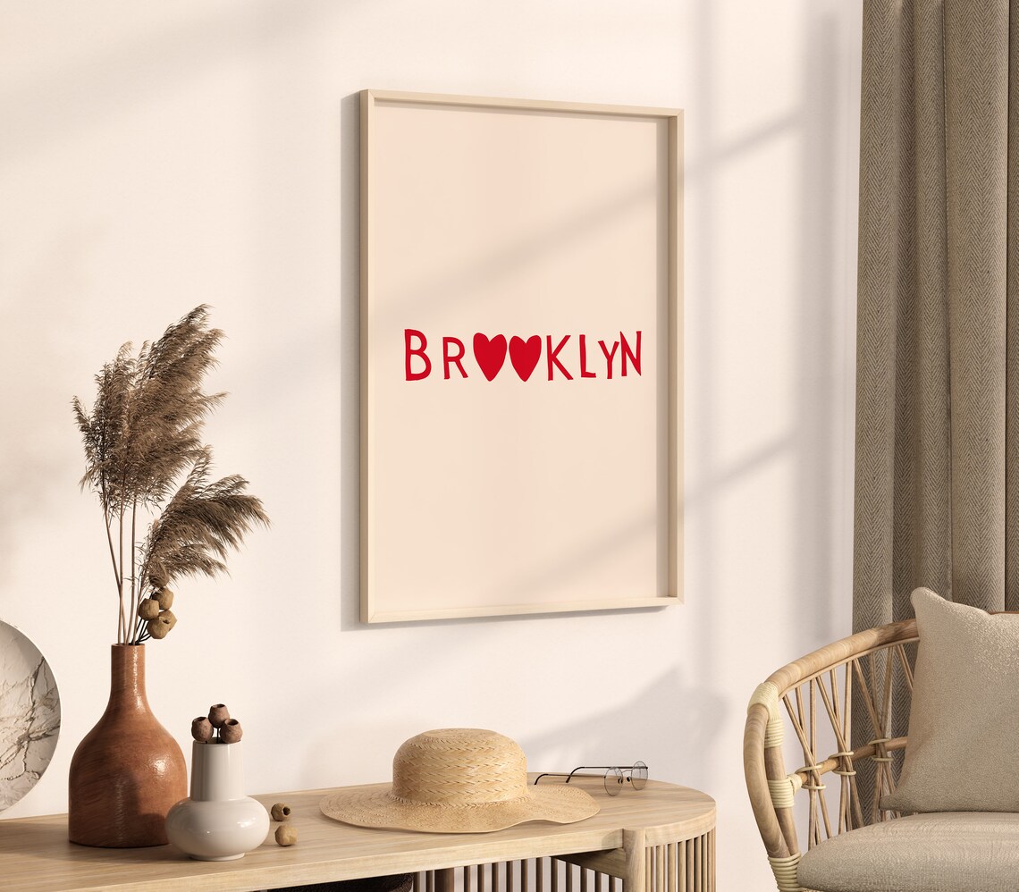Brooklyn Minimalist New York Travel Poster - Image 2