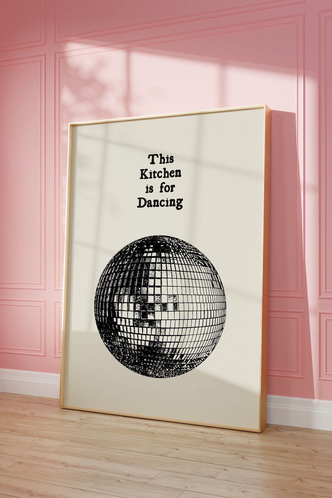 Vintage Kitchen Decor Disco Ball Poster Print - Image 2