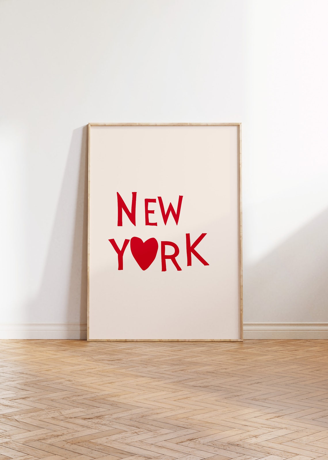 New York Minimalist Heart Art Print - Image 2