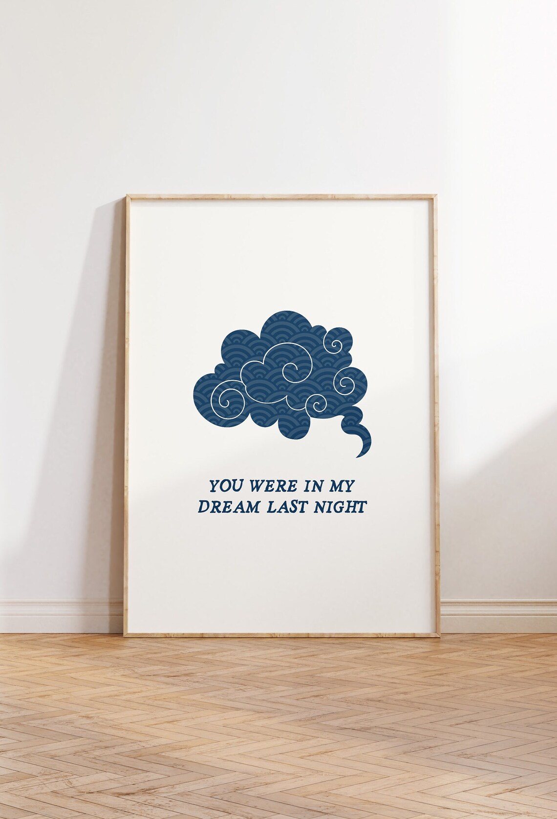 You Were In My Dream Last Night Cloud Quote Bedroom Decor Poster - Image 4
