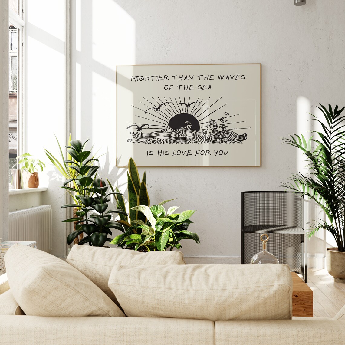 Mightier Than The Waves Ocean Decor Poster - Image 4