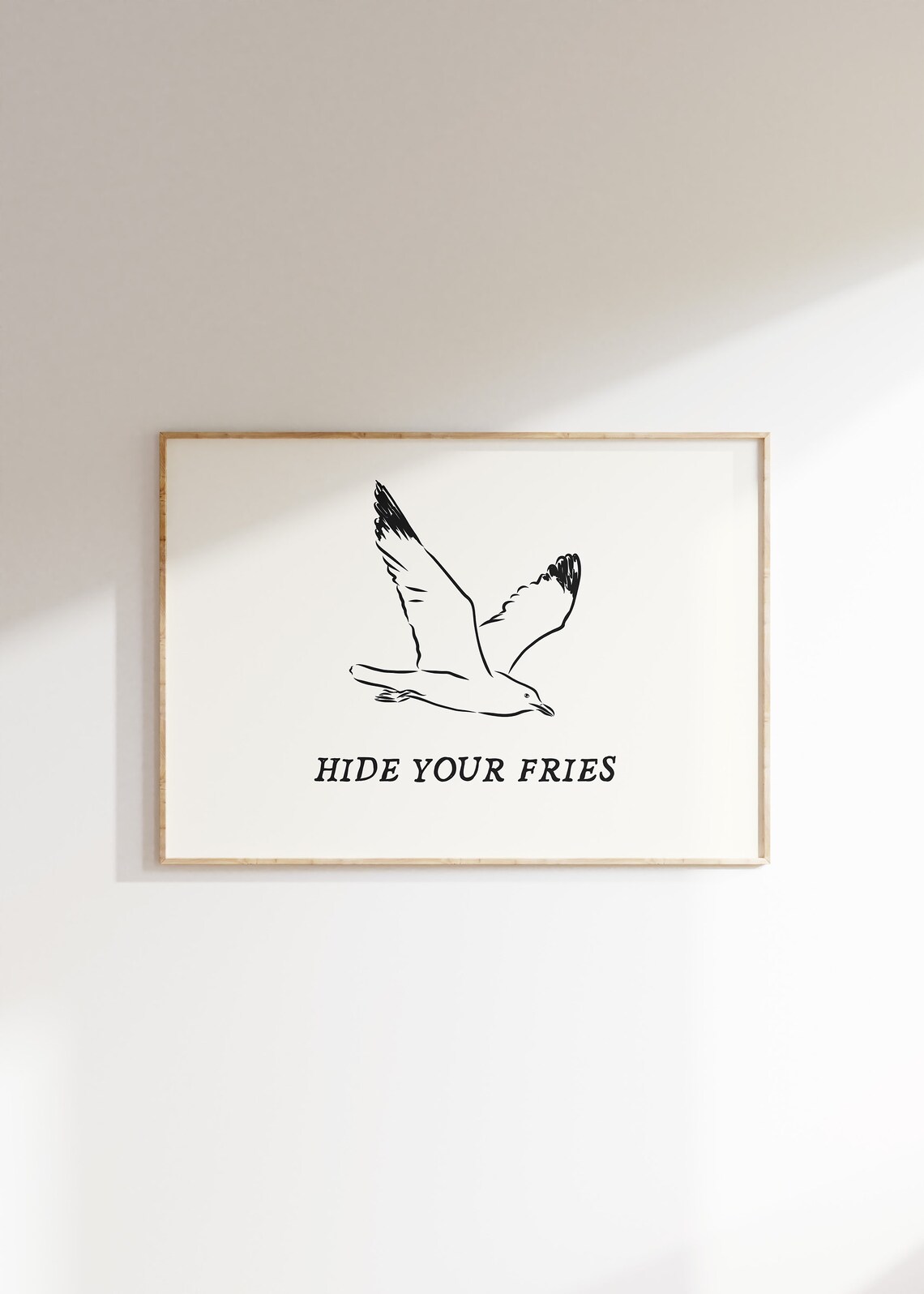 Seagull Print, Funny Beach House Nautical Decor - Image 2