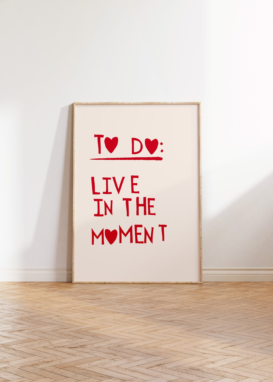 Minimalist Heart Positive Quote Art Print - Image 3