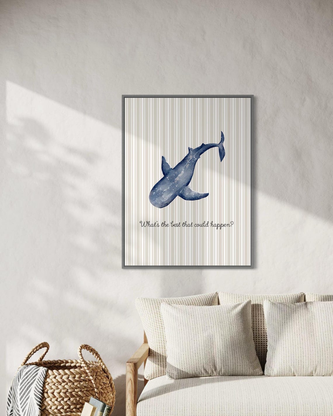What Is the Best That Could Happen Whale Shark Quote Poster Nursery - Image 6