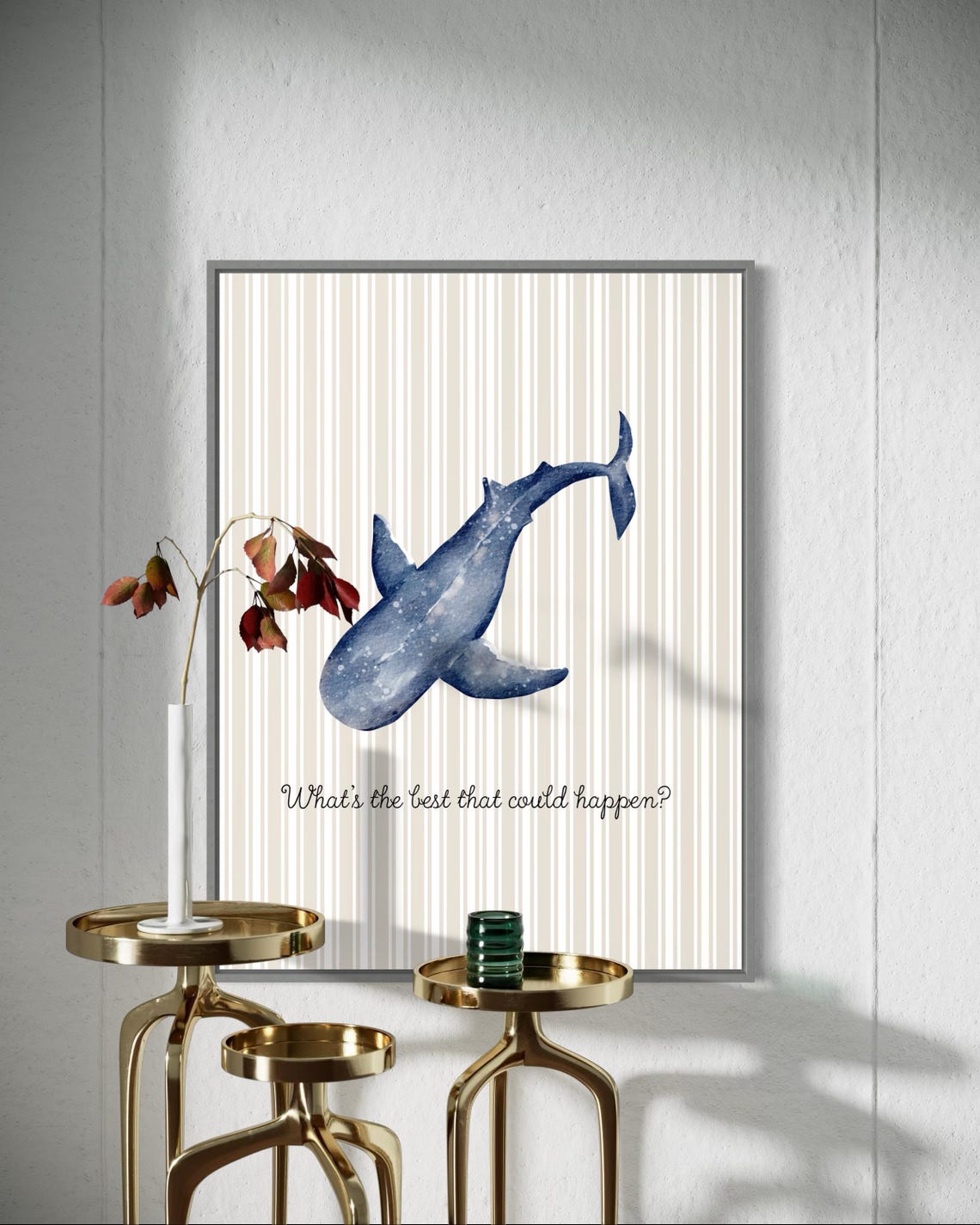 What Is the Best That Could Happen Whale Shark Quote Poster Nursery